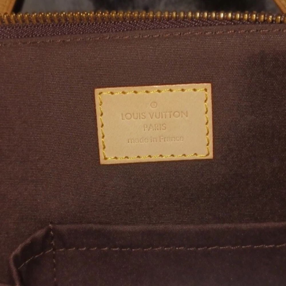 Louis Vuitton Dark Brown Patent Leather Tote - Picture 6 of 8